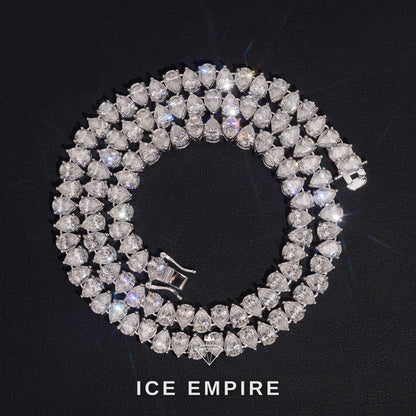 Iced Out Rose Gold Plated Moissanite Cuban Chain