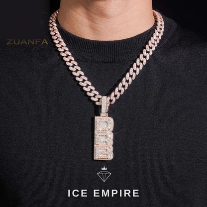 Iced Out 925 Silver Pendant