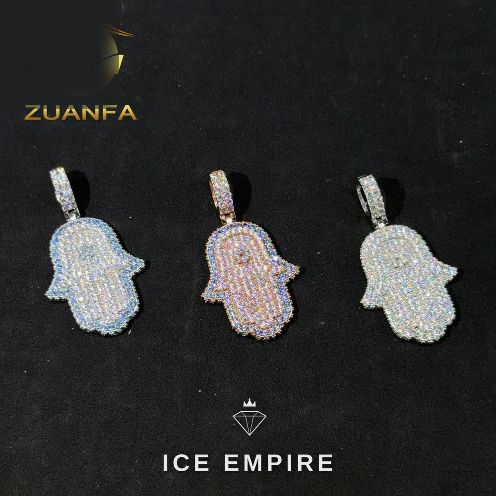 Iced Out Rose Gold Plated Pendant