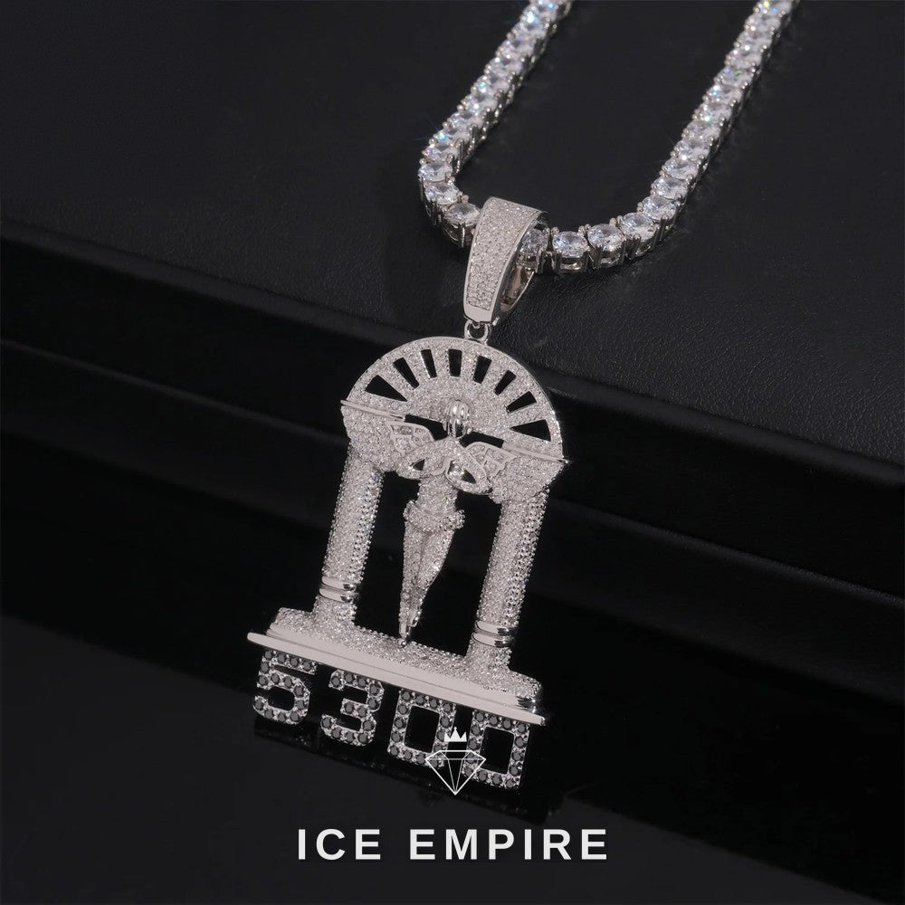 Iced Out 925 Silver Pendant