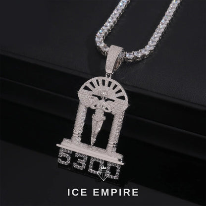 Iced Out 925 Silver Pendant