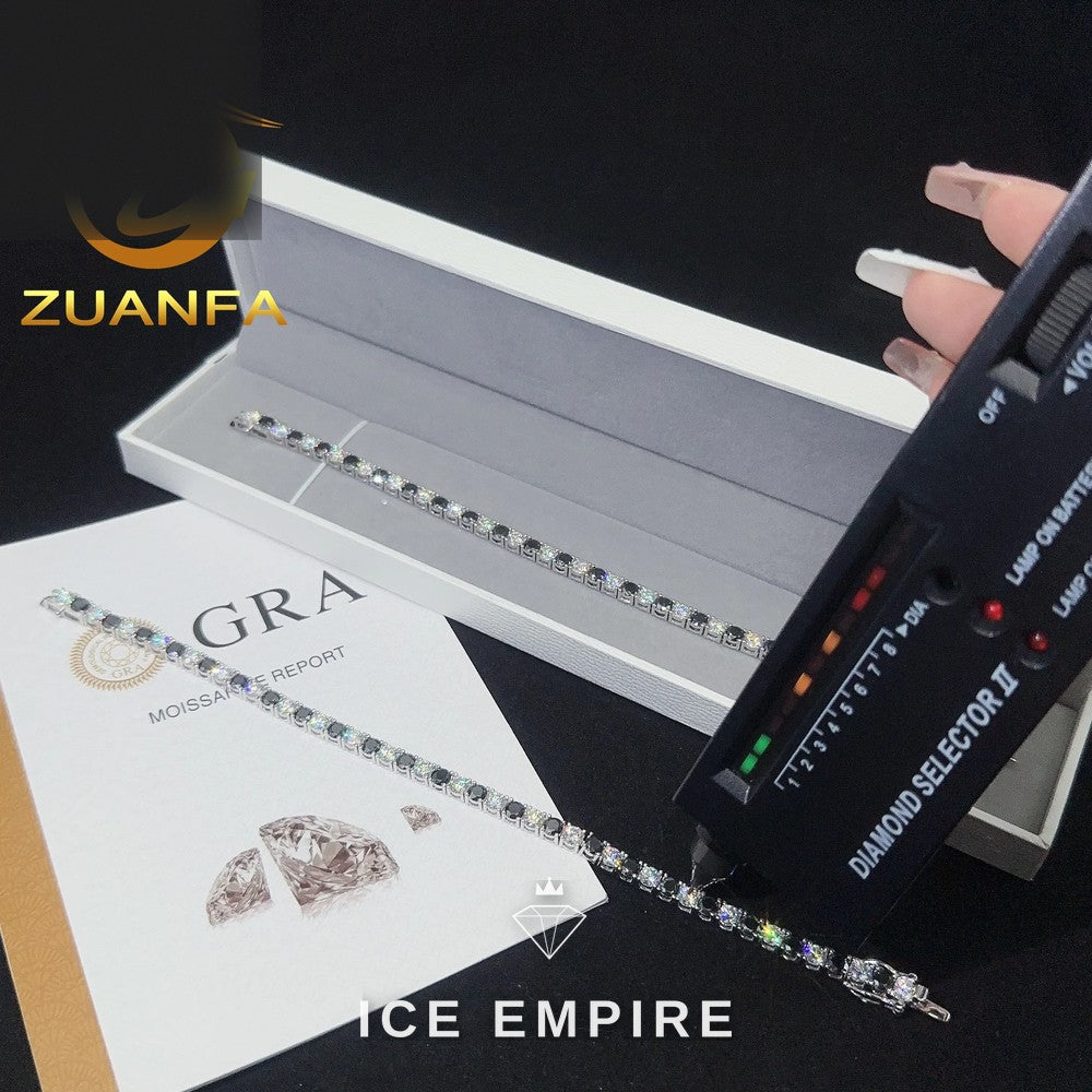 Iced Out Rose Gold Plated Moissanite Cuban Chain