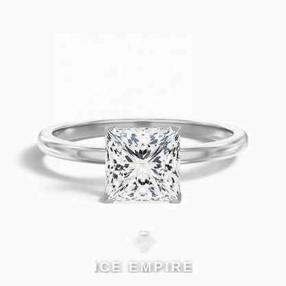 Iced Out 14K Gold Lab Grown Diamond Engagement Ring