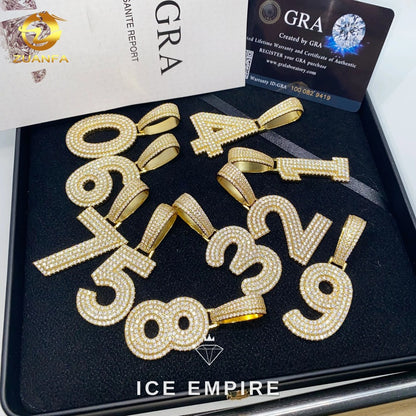 Iced Out 925 Silver Pendant