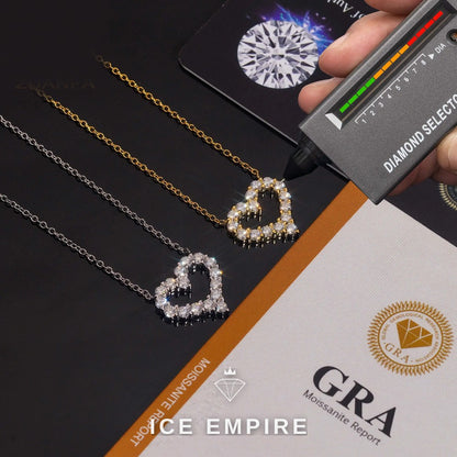 Iced Out Heart Gold Plated Pendant