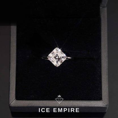 Iced Out Gold Plated Moissanite Wedding Band