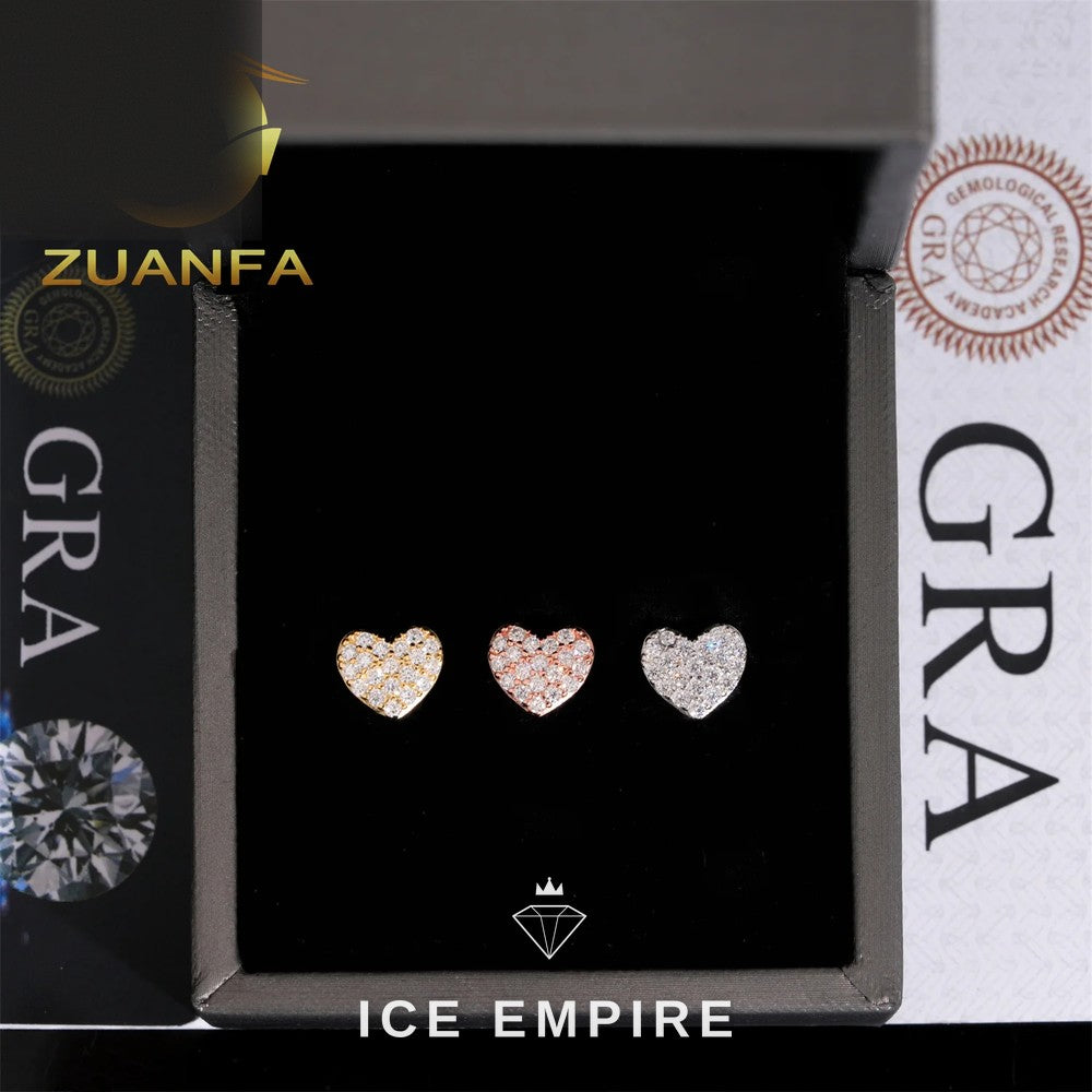 Iced Out Cluster 925 Silver Moissanite Earrings