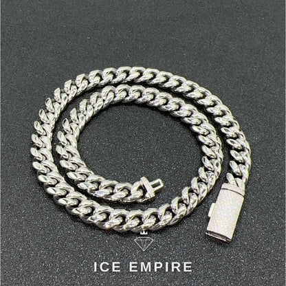 Iced Out Rose Gold Plated Moissanite Cuban Chain