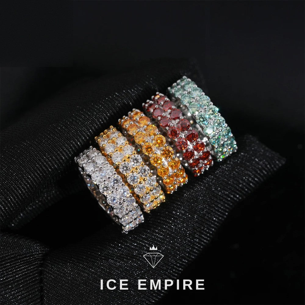 Iced Out Gold Plated Moissanite Ring