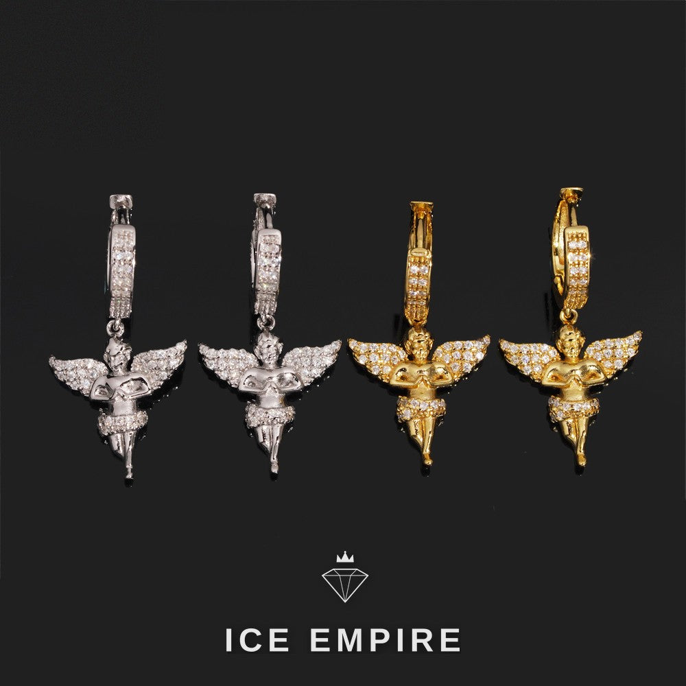 Iced Out 925 Silver Moissanite Earrings