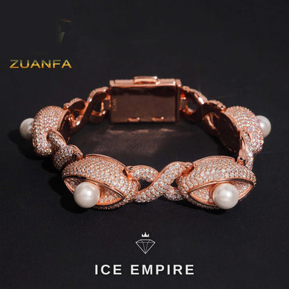 Iced Out 925 Silver Cuban Chain