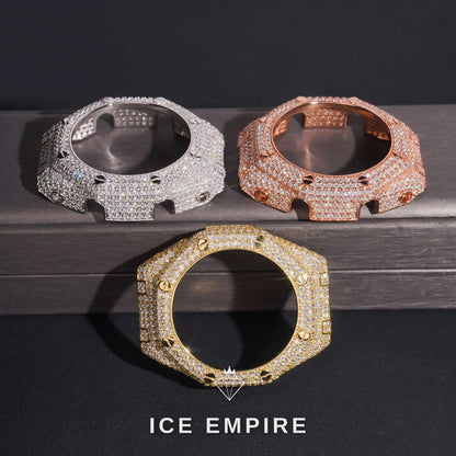 Iced Out Gold Plated Moissanite Watch