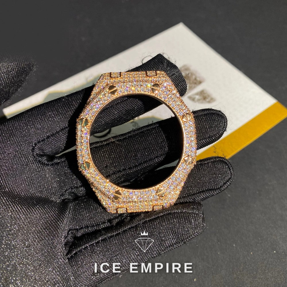 Iced Out 925 Silver Moissanite Watch