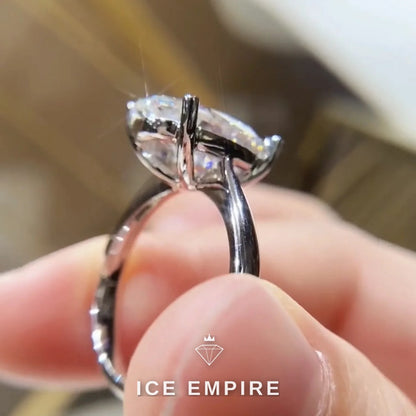 Iced Out 14K Gold Lab Grown Diamond Ring