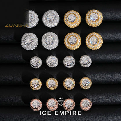 Iced Out 925 Silver Moissanite Earrings