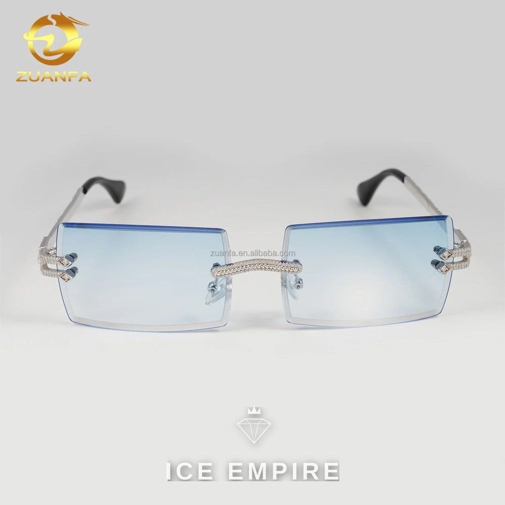 Iced Out 925 Silver Glasses