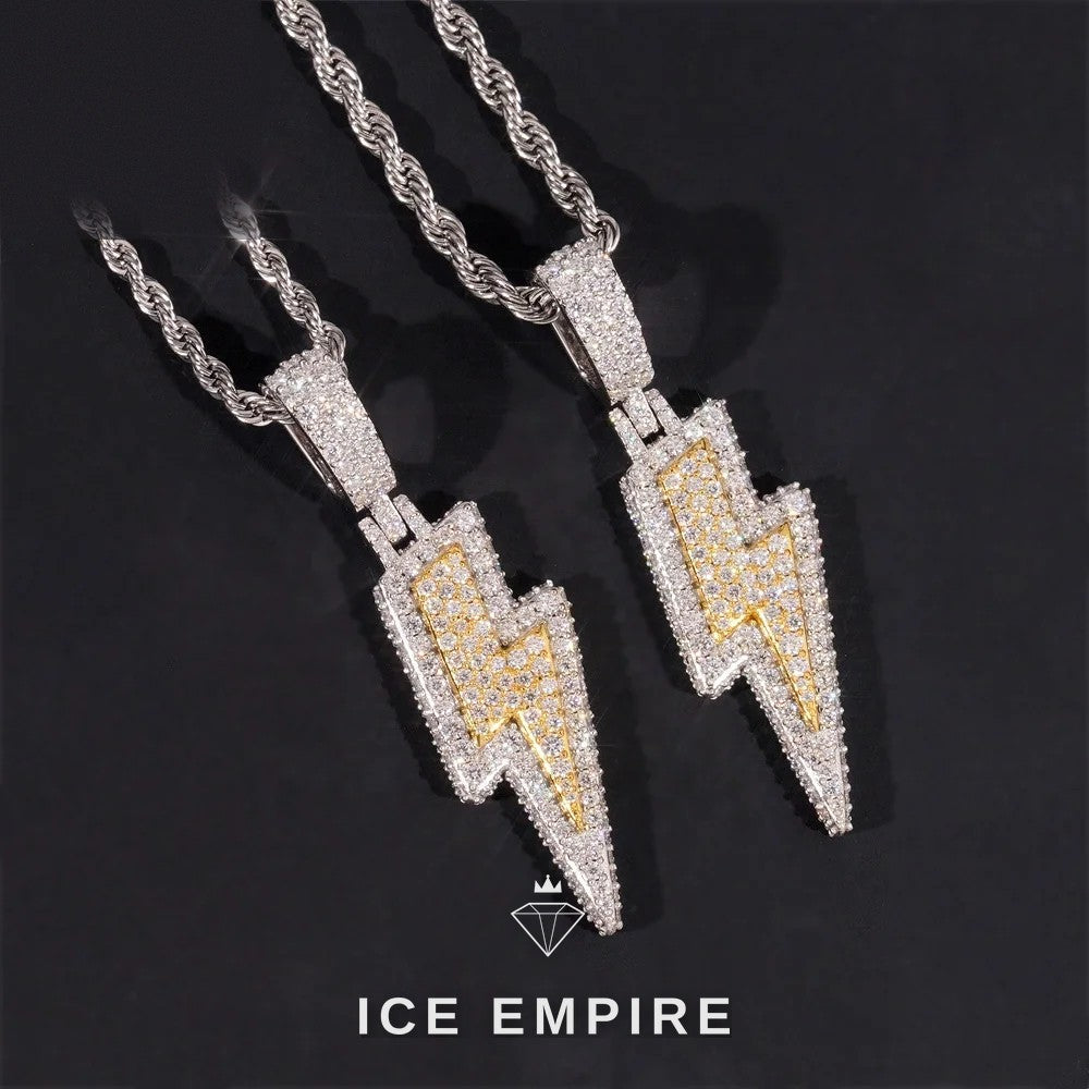 Iced Out 925 Silver Moissanite Pendant