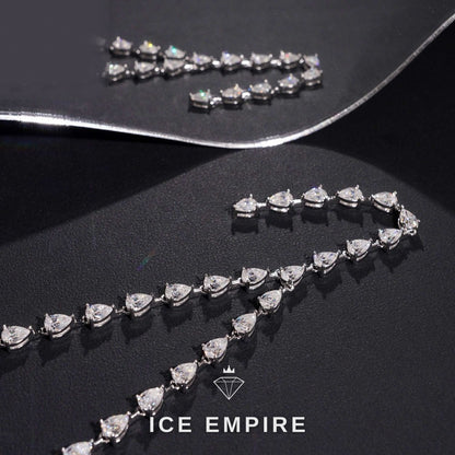 Iced Out 925 Silver Moissanite Cuban Chain