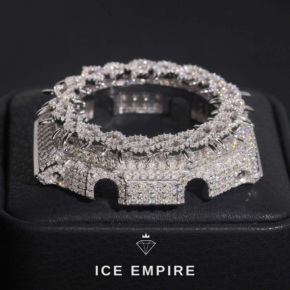 Iced Out Gold Plated Moissanite Watch