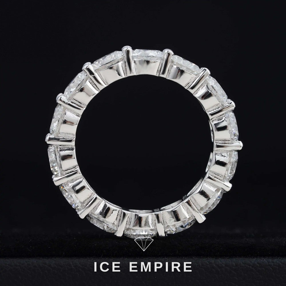 Iced Out 925 Silver Lab Grown Diamond Ring