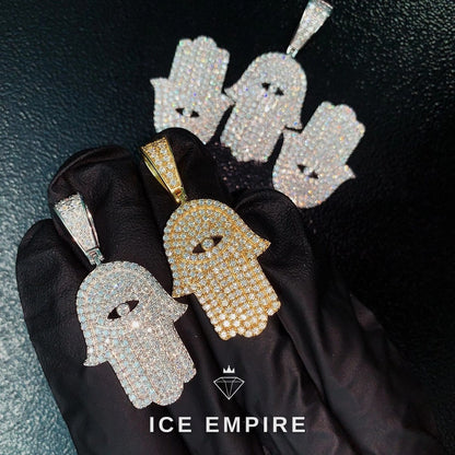 Iced Out 925 Silver Moissanite Pendant