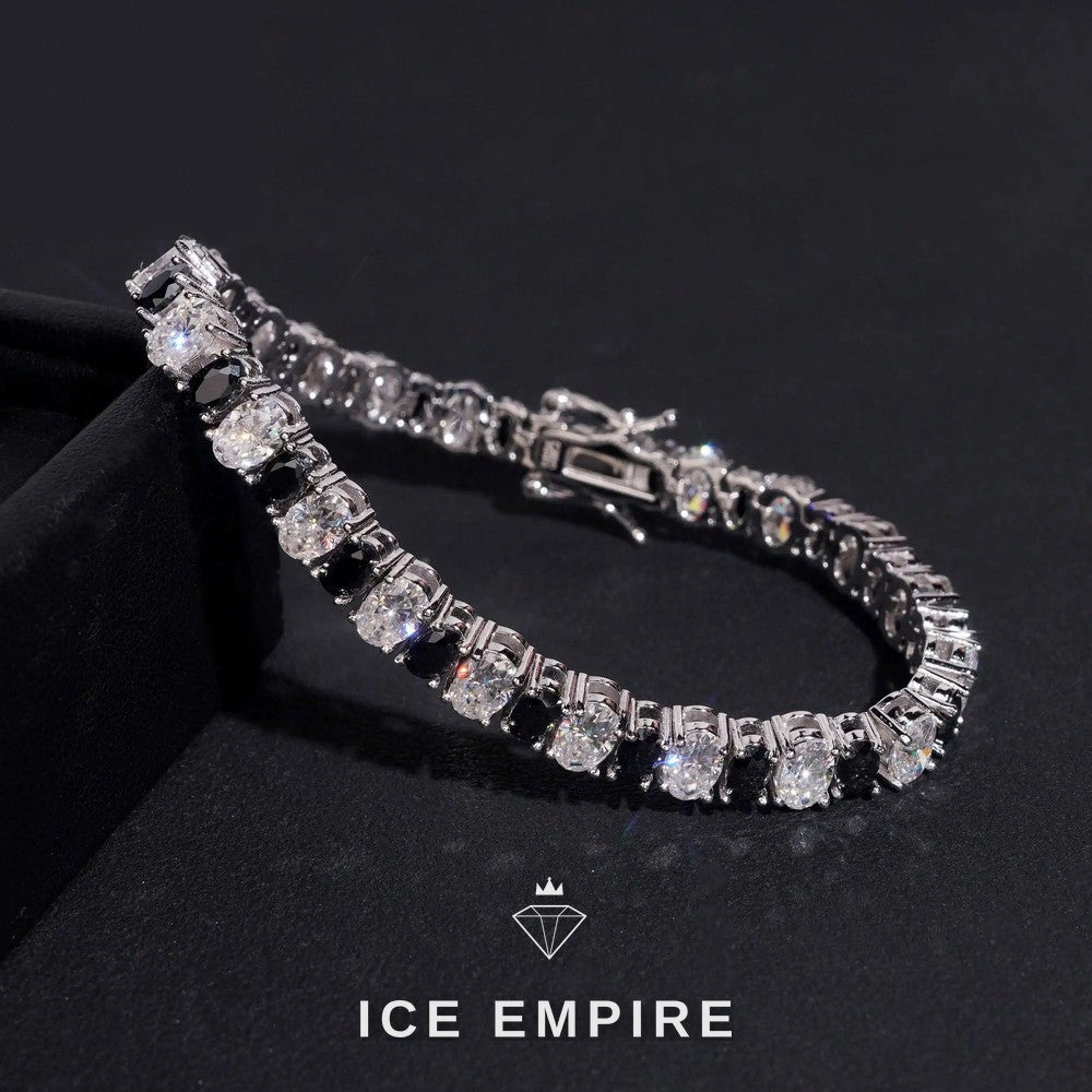 Iced Out 925 Silver Moissanite Tennis Chain