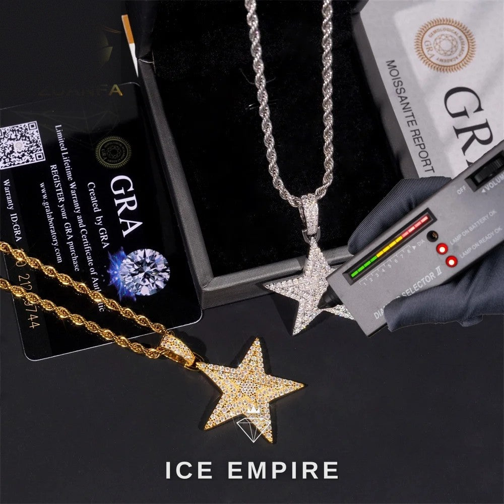 Iced Out 925 Silver Pendant