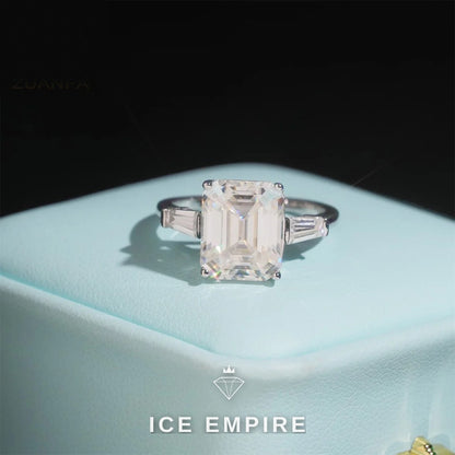 Iced Out Rose Gold Plated Moissanite Wedding Band
