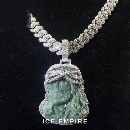 Iced Out 925 Silver Moissanite Pendant