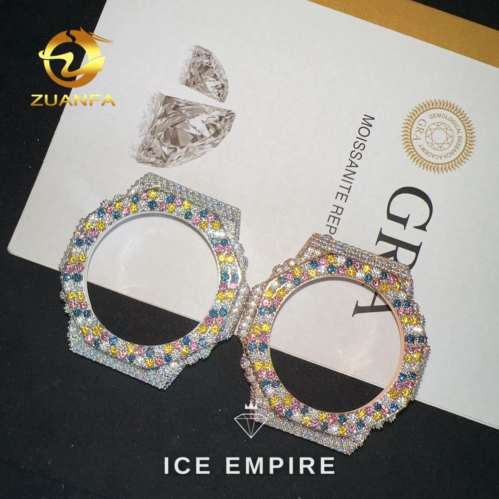 Iced Out 925 Silver Moissanite Watch
