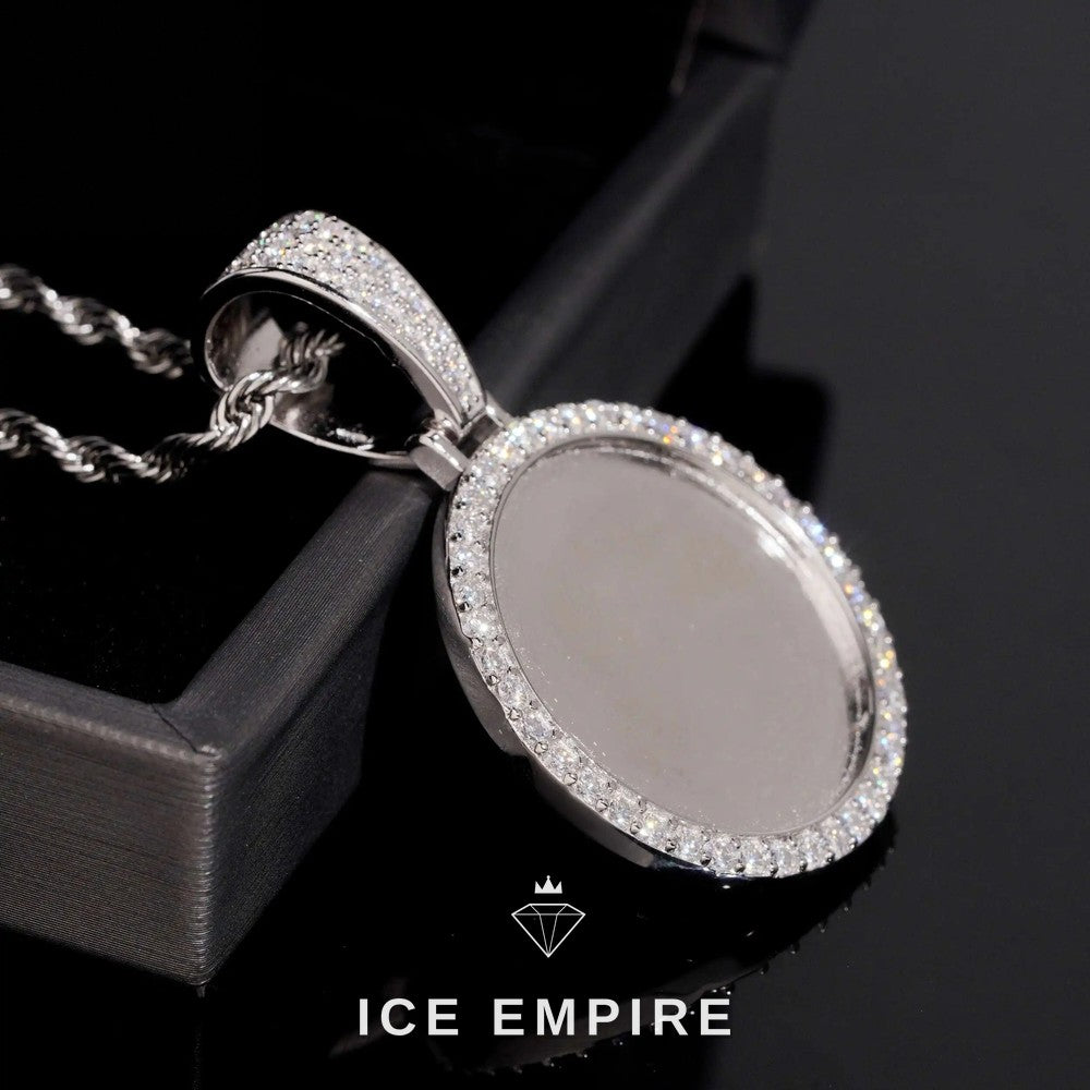 Iced Out 925 Silver Lab Grown Diamond Pendant
