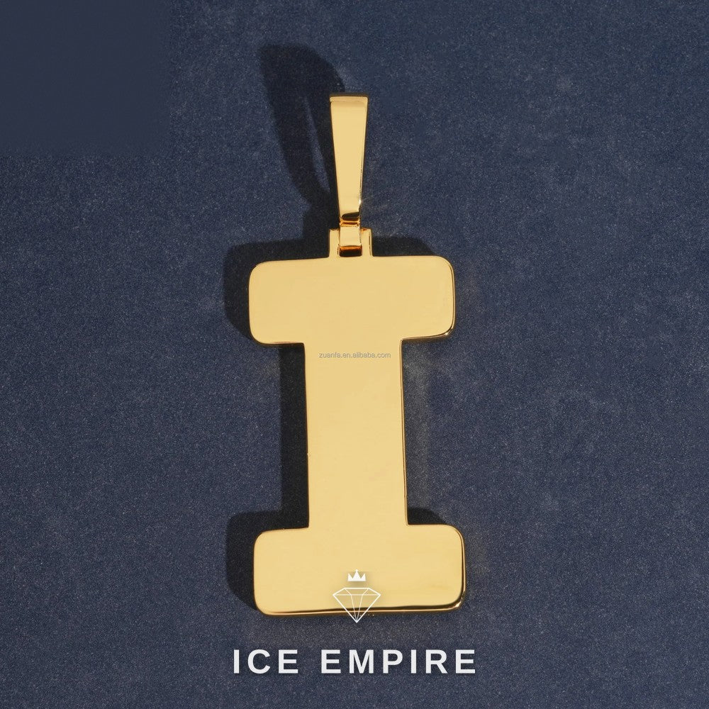 Iced Out Gold Plated Moissanite Pendant