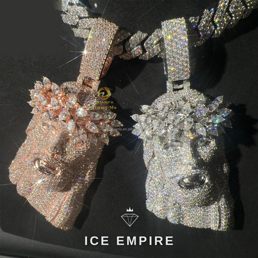 Iced Out 925 Silver Cuban Chain