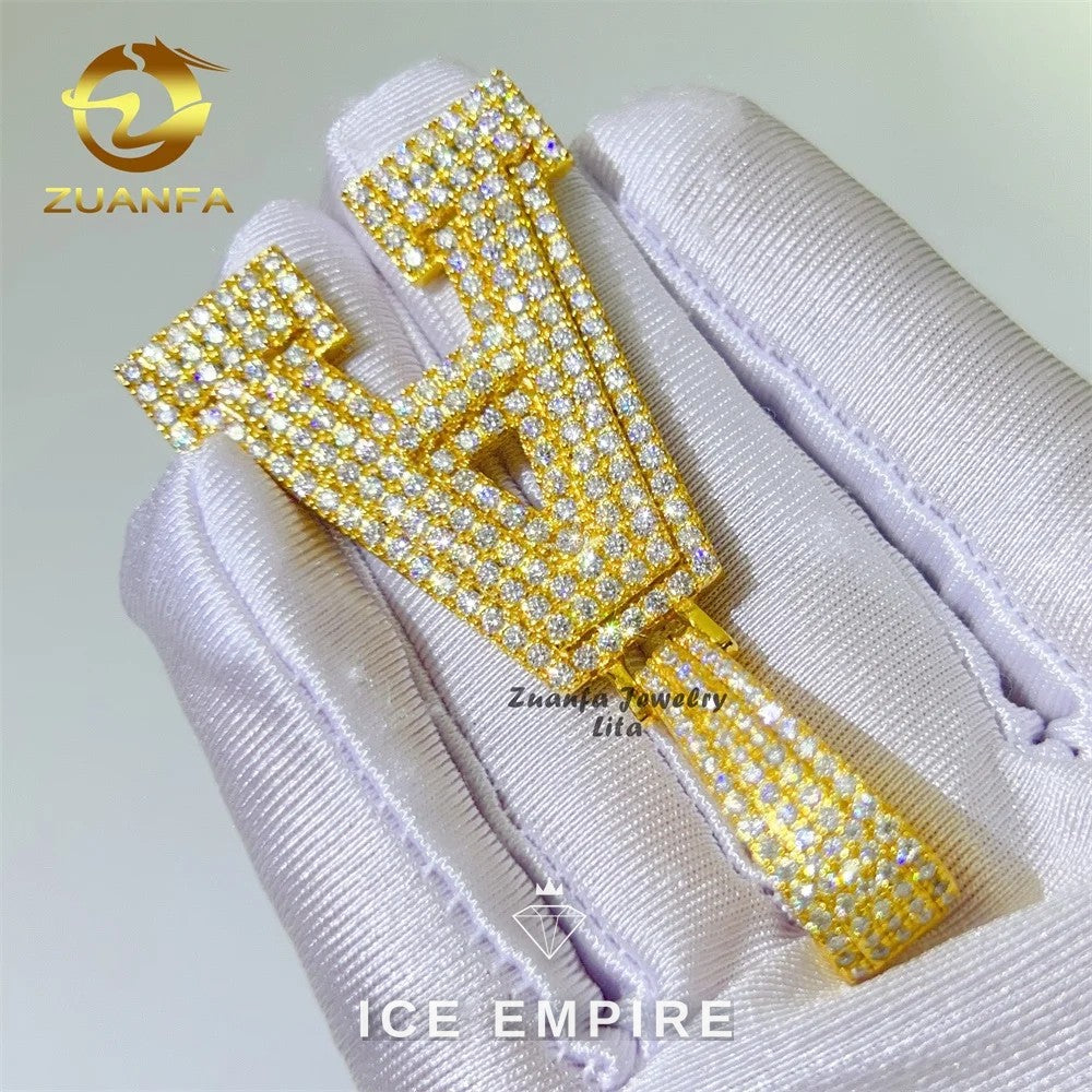 Iced Out 925 Silver Pendant