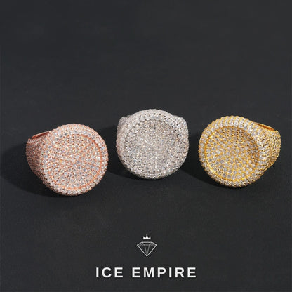 Iced Out 925 Silver Moissanite Ring