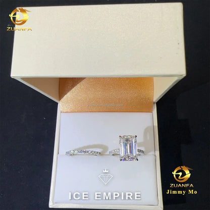 Iced Out 14K Gold Lab Grown Diamond Engagement Ring