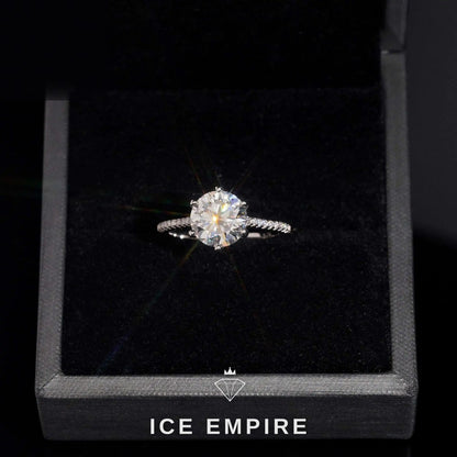 Iced Out Gold Plated Moissanite Wedding Band