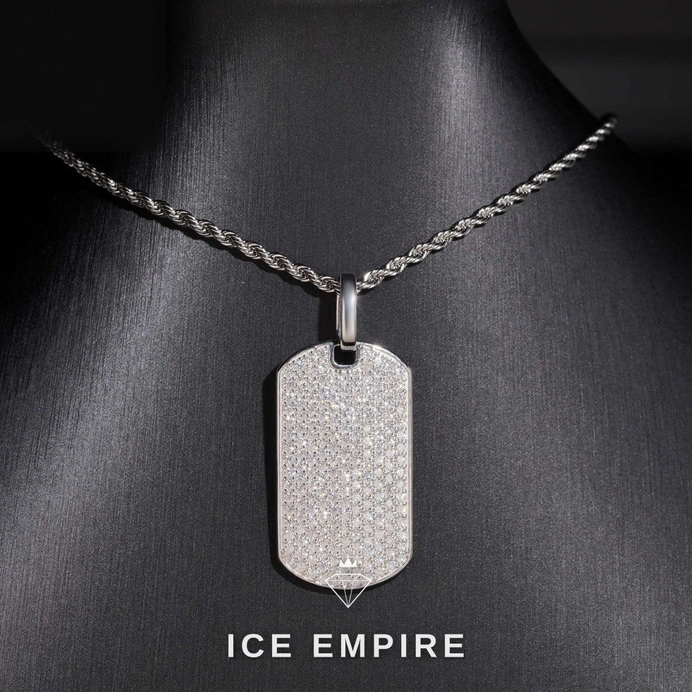 Iced Out Rose Gold Plated Moissanite Pendant