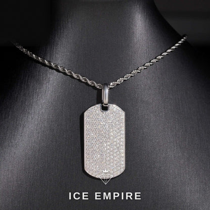 Iced Out Rose Gold Plated Moissanite Pendant