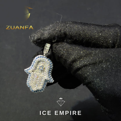 Iced Out Rose Gold Plated Pendant