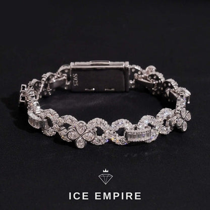 Iced Out Rose Gold Plated Moissanite Cuban Chain