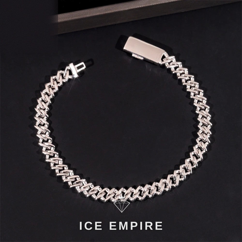 Iced Out Gold Plated Moissanite Cuban Chain