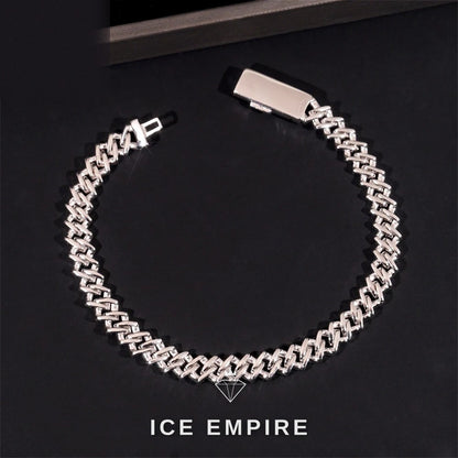 Iced Out Gold Plated Moissanite Cuban Chain