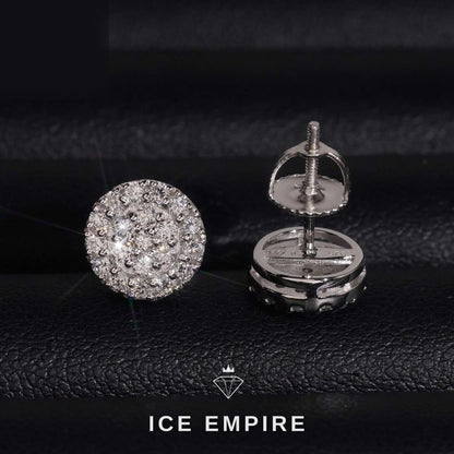 Iced Out Rose Gold Plated Earrings