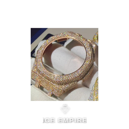 Iced Out 925 Silver Moissanite Watch