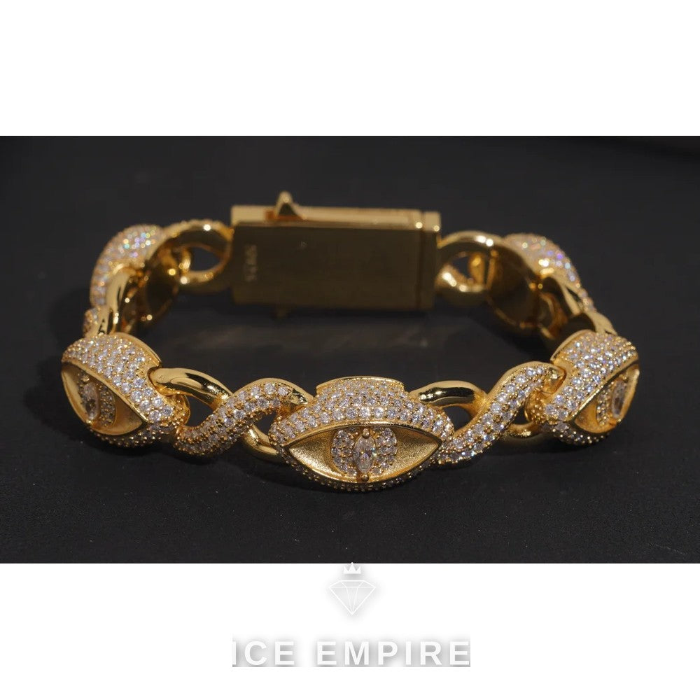 Iced Out 925 Silver Moissanite Cuban Chain