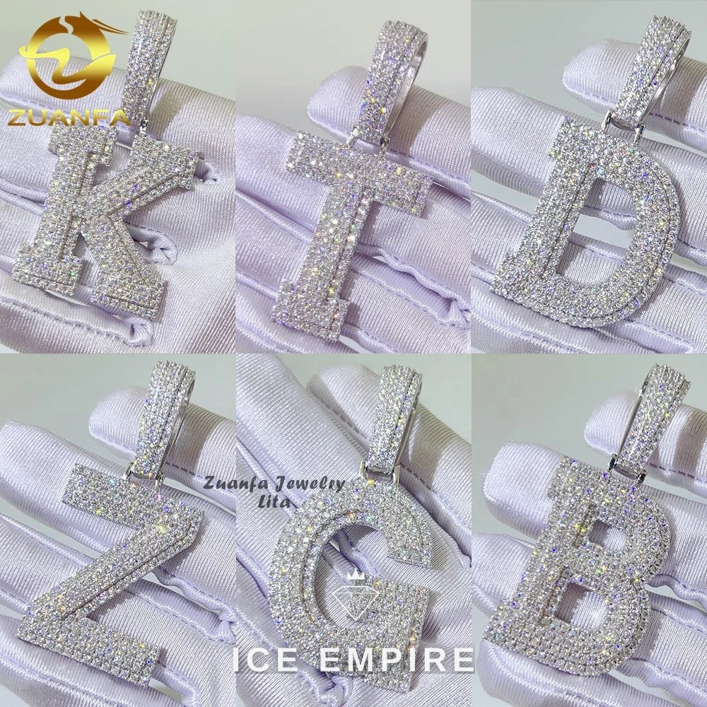 Iced Out 925 Silver Pendant