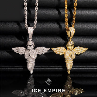 Iced Out Rose Gold Plated Pendant