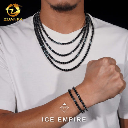Iced Out Gold Plated Moissanite Cuban Chain