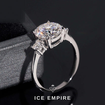 Iced Out Gold Plated Moissanite Wedding Band